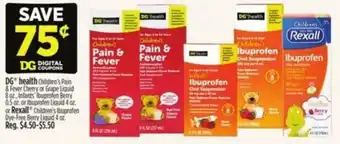 Dollar General DG health Children's Pain & Fever Cherry offer