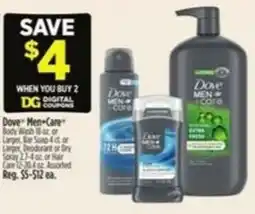 Dollar General Dove Men+Care offer