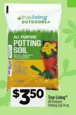 Dollar General True Living All Purpose Potting Soil offer