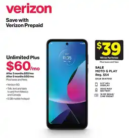 Dollar General MOTO G PLAY offer