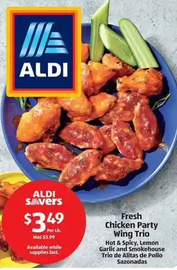 Aldi Fresh Chicken Party Wing Trio offer