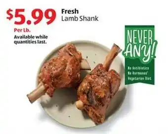 Aldi Fresh Lamb Shank offer