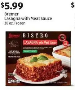 Aldi Bremer Lasagna with Meat Sauce offer