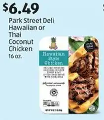 Aldi Park Street Deli Hawaiian or Thai Coconut Chicken offer