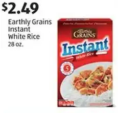 Aldi Earthly Grains Instant White Rice offer