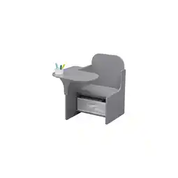 Walmart Delta Children MySize Kids Toddler Wooden Chair Desk with Storage Bin, Gray offer