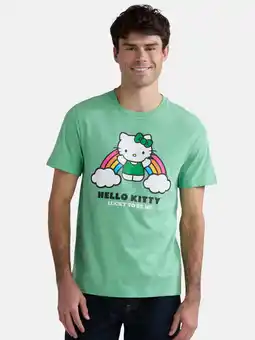 Walmart Sanrio Hello Kitty Men's & Big Men's Saint Patrick's Day Graphic Tee, Sizes XS-3XL offer