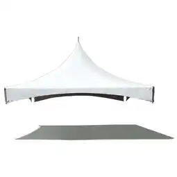 Walmart TentandTable High Peak Frame Party Tent Top Only, White , 20 ft x 20 ft offer