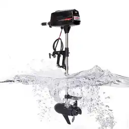 Walmart Anqidi Black Freshwater and Saltwater One Hand Steer 91 cm Shaft Battery Outboard Boat Motor offer