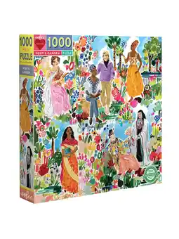 Walmart eeBoo Piece and Love Poet's Garden 1000 piece square adult Jigsaw Puzzle offer