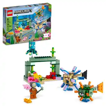 Walmart LEGO Minecraft The Guardian Battle Set, Coral Fish Toy, Gift for Kids with Mob Figures, 21180 offer