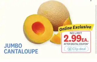 Kings Food Markets JUMBO CANTALOUPE offer