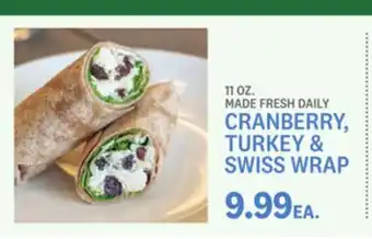 Kings Food Markets CRANBERRY, TURKEY & SWISS WRAP offer