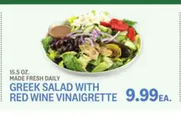 Kings Food Markets GREEK SALAD WITH RED WINE VINAIGRETTE offer