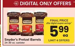 ACME Snyder's Pretzel Barrels offer