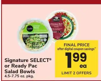 ACME Signature SELECT or Ready Pac Salad Bowls offer