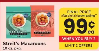 ACME Streit's Macaroons offer