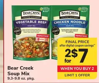 ACME Bear Creek Soup Mix offer