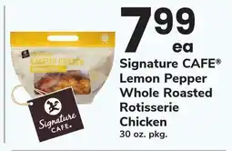 ACME Signature CAFE Lemon Pepper Whole Roasted Rotisserie Chicken offer