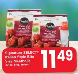 ACME Signature SELECT Italian Style Bite Size Meatballs offer