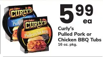 ACME Curly's Pulled Pork or Chicken BBQ Tubs offer