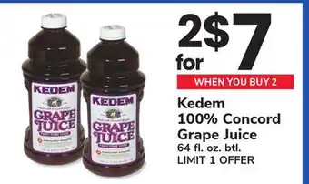 ACME Kedem 100% Concord Grape Juice offer