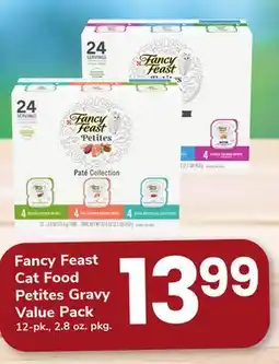 ACME Fancy Feast Cat Food Petites Gravy Value Pack offer