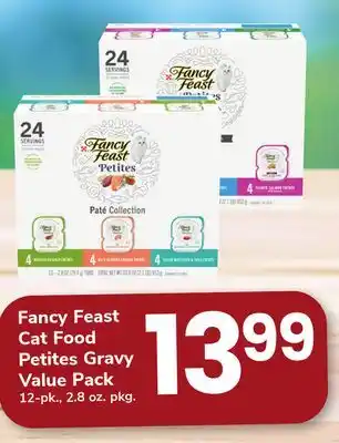 ACME Fancy Feast Cat Food Petites Gravy Value Pack offer