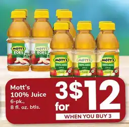 ACME Mott's 100% Juice offer