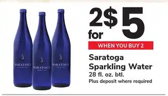 ACME Saratoga Sparkling Water offer