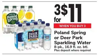 ACME Poland Spring or Deer Park Sparkling Water offer