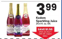 ACME Kedem Sparkling Juice offer