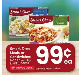 ACME Smart Ones Meals or Sandwiches offer