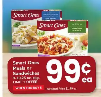 ACME Smart Ones Meals or Sandwiches offer