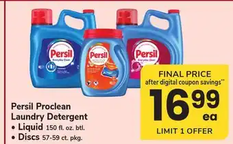 ACME Persil Proclean Laundry Detergent offer