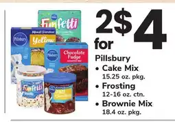 ACME Pillsbury Cake Mix, 15.25 oz. pkg. Frosting, 12-16 oz. ctn. Brownie Mix, 18.4 oz. pkg offer