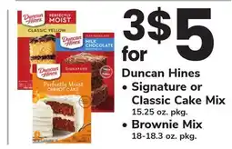 ACME Duncan Hines, Signature or Classic Cake Mix 15.25 oz. pkg., Brownie Mix 18-18.3 oz. pkg offer