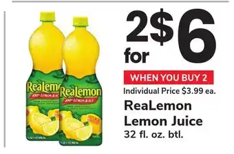 ACME ReaLemon Lemon Juice offer