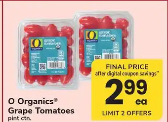 ACME O Organics Grape Tomatoes offer