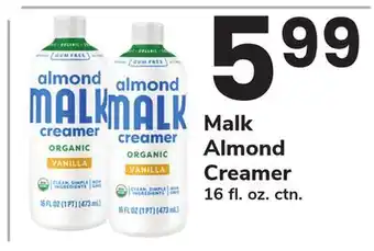 ACME Malk Almond Creamer offer