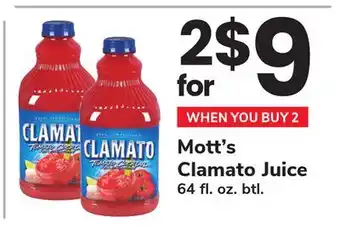 ACME Mott's Clamato Juice offer