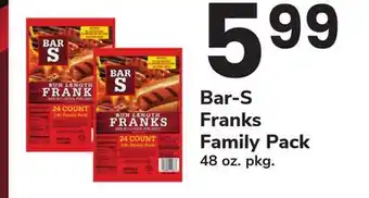 ACME Bar-S Franks Family Pack offer