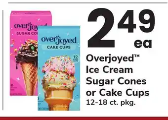 ACME Overjoyed Ice Cream Sugar Cones or Cake Cups offer