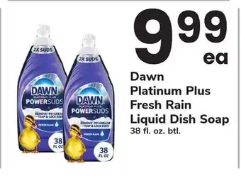 ACME Dawn Platinum Plus Fresh Rain Liquid Dish Soap offer