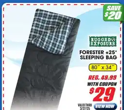 Big 5 Rugged Exposure Forester +25° Sleeping Bag offer