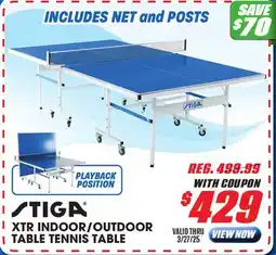 Big 5 Stiga XTR Indoor/Outdoor Table Tennis Table offer