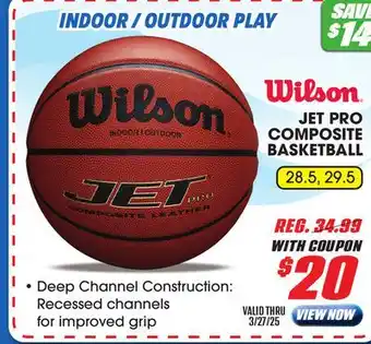 Big 5 Wilson Jet Pro Composite Basketball offer