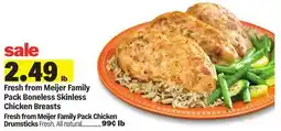 Meijer Fresh from Meijer Family Pack Boneless Skinless Chicken Breasts offer