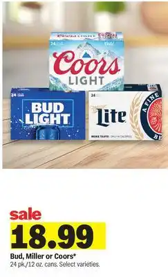 Meijer Bud, Miller or Coors offer