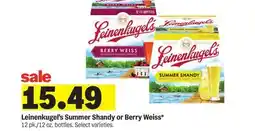 Meijer Leinenkugel's Summer Shandy or Berry Weiss offer